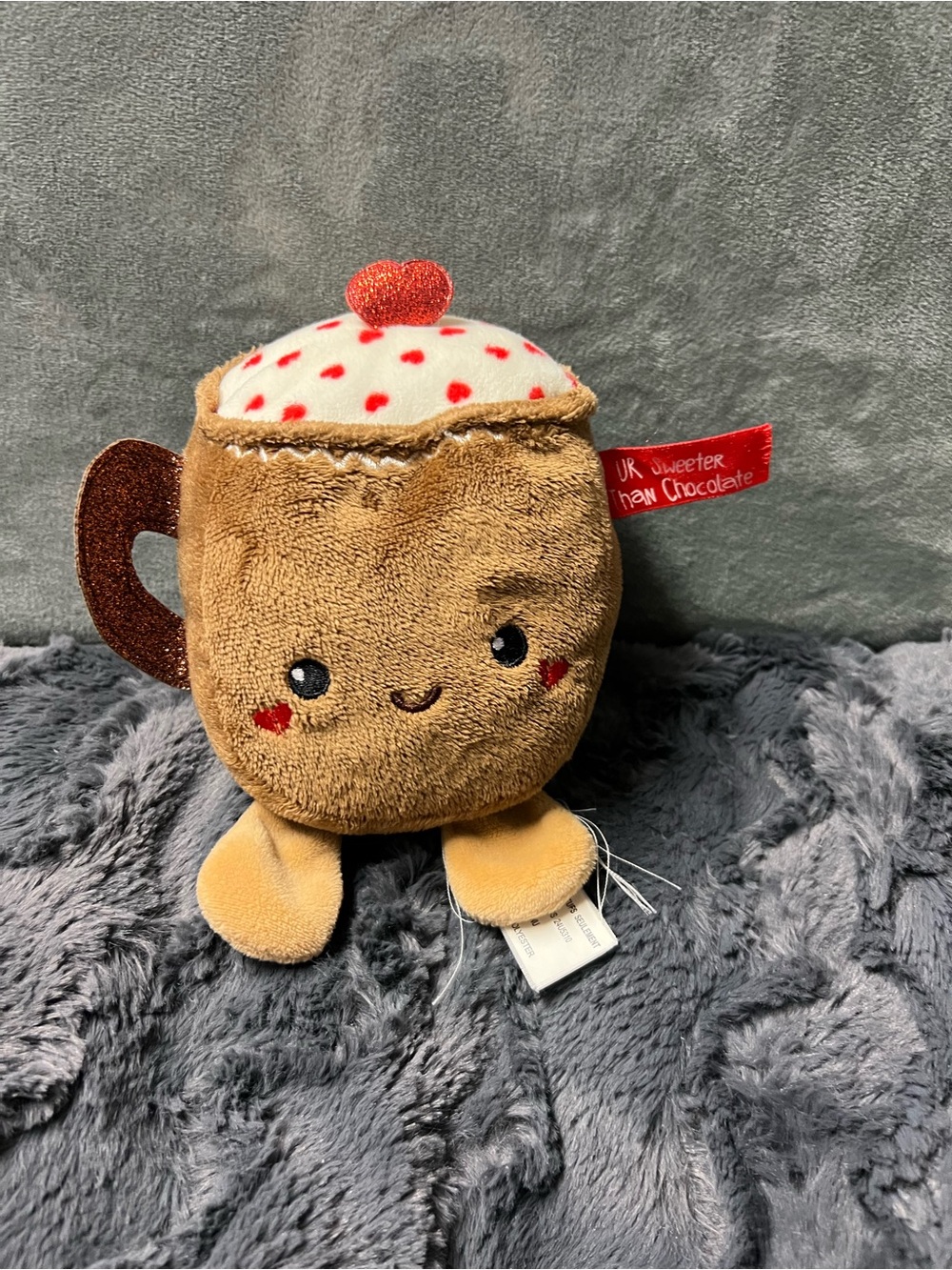 Hot chocolate Plush Brown & Red